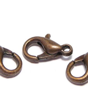 Inchizatoare lobster, metalica, cupru, 10x6 mm
