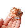 Calcit brut - oranj  cu alb