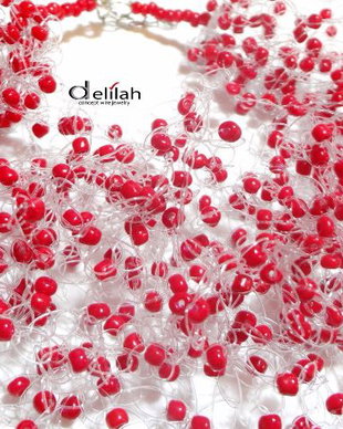 Colier rosu coral