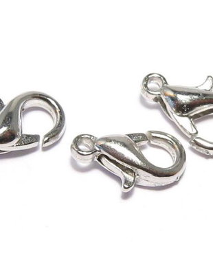Inchizatoare lobster, metalica, 10x6 mm, platina