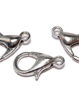 Inchizatoare lobster, metalica, 12x7 mm, platina