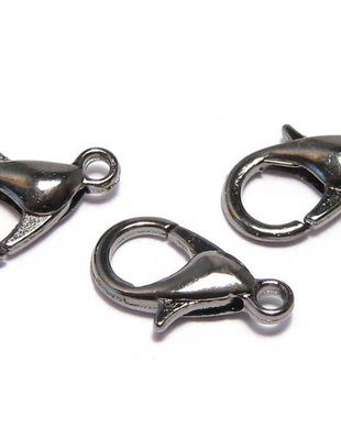 Inchizatoare lobster, metalica, 12x7 mm, gunmetal