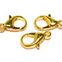 Inchizatoare lobster, metalica, 14x8 mm, aurie
