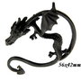 6406 - (1buc) Baza cercel armura / ear cuff, dragon, negru mat