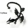 6405 - (1buc) Baza cercel armura / ear cuff, dragon, negru mat
