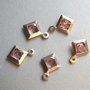 Charm, cristal incastrat in argint