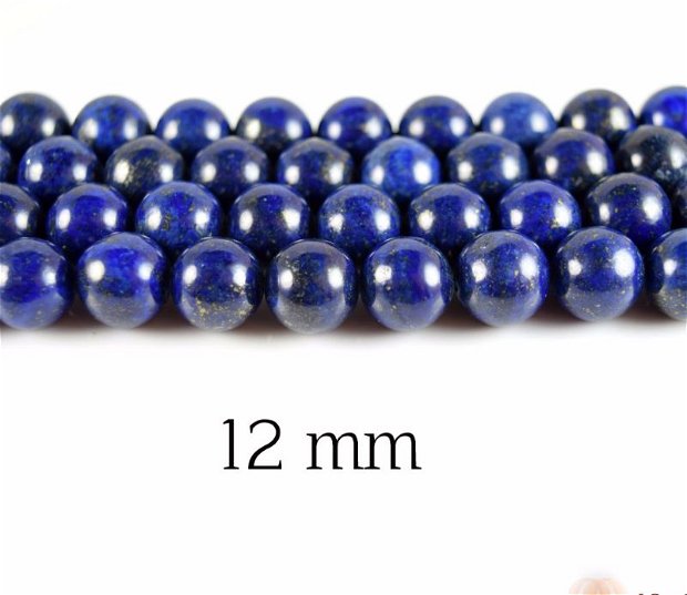 Lapis Lazuli natural, 12 mm