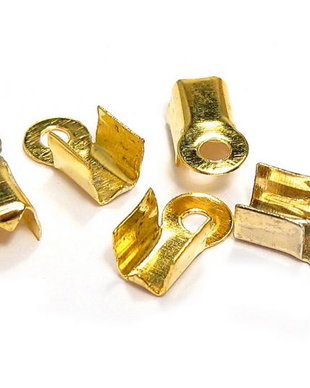 Terminatii sirag, aurii, 9x4 mm