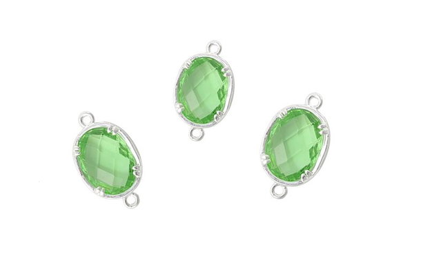1b link zirconia peridot, fatetat 17x10mm (SPLAK 104)