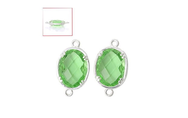 1b link zirconia peridot, fatetat 17x10mm (SPLAK 104)