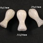 6414 - SET Pandantive / charms, flori sculptate, clopotei, jad alb
