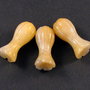 6413 - SET Pandantive / charms, flori sculptate, clopotei, jad galben