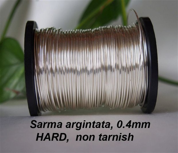 Sarma argintata 0.4mm, hard, non tarnish (1)