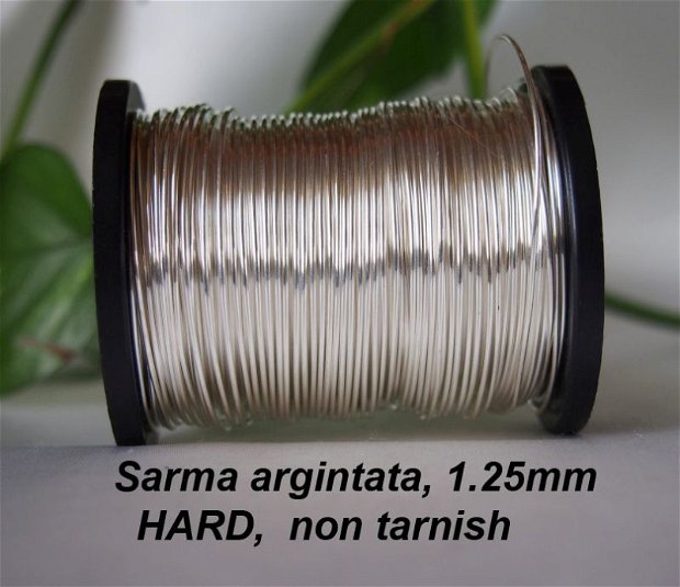 Sarma argintata 1.25mm, hard, non tarnish (1)