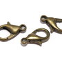 Inchizatoare lobster, metalica, bronz, 14x8 mm