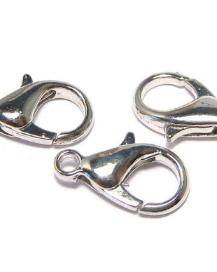 Inchizatoare lobster, metalica, platina, 14x8 mm
