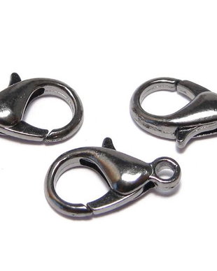 Inchizatoare lobster, metalica, gunmetal, 14x8 mm