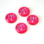 Cabochon sticla cu motive de iarna