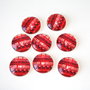 Cabochon sticla cu motive de iarna