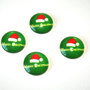 Cabochon sticla cu motive de iarna