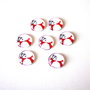 Cabochon sticla cu motive de iarna