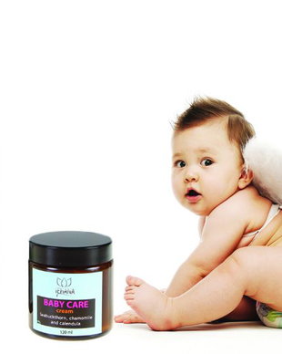 BABY CARE - crema intens hidratanta cu catina, galbenele si musetel