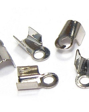 Terminatii sirag, metalice, culoarea platinii, 3x6 mm
