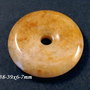 6433 - (1buc) Pandantiv, aventurin galben mustar, donut / inel