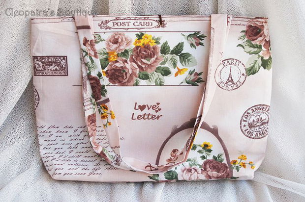 Geanta Love Letter Brown cu doua fete