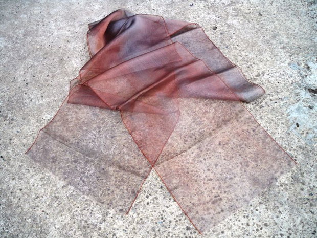 Organza maronie