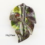 5564 - Pandantiv, dragon blood jasper, frunza sculptata