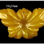 5695 - Pandantiv, aventurin, floare sculptata