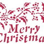3487 - Stencil / sablon Stamperia 20x15cm Merry Christmas