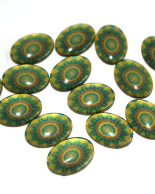 Cabochon sticla