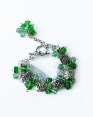 Brățară Green and Silver Fantasy