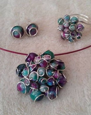Set agate curcubeu