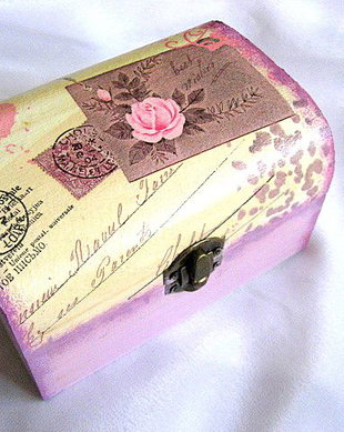 cutie lemn decorata 25711