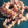 (30 cm) Opal roz chips-uri