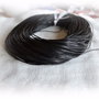 1m Snur piele naturala - negru 1mm (KORD 6001)