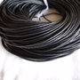 1m Snur piele naturala - negru 2mm (PALE 011)
