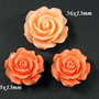 6483 - (3buc) Cabochon, floare / trandafir, rasina