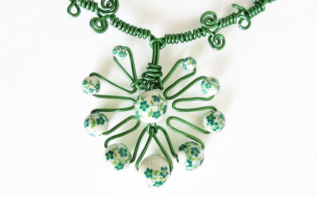 Gradina verde - colier