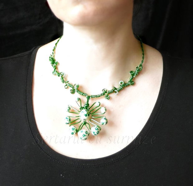 Gradina verde - colier