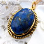 Pandantiv/medalion aurit&lapis lazuli