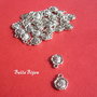 Trandafiras argintiu antichizat aprox 3x10x14 mm (cu anoul)