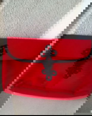 PLIC STEFANELVINTAGE  DIN STOFA DE LANA SI BRODERIE APLICATA