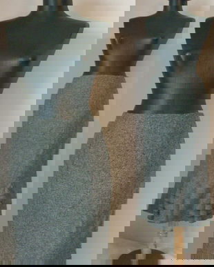 FUSTA MIDI CLEPSIDRA STOFA LANA