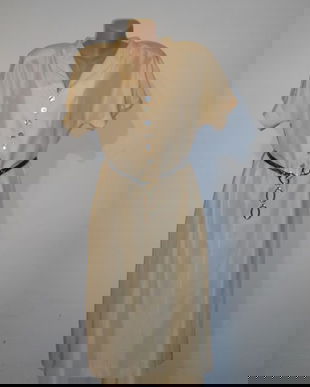 Rochie matase naturala crem