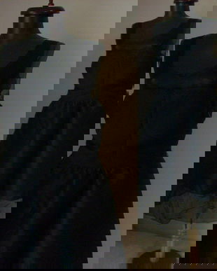 KARL LAGERFELD BLACK TAFTA DRESS