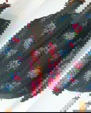 BLUZA ANII 60 VOAL FLORAL